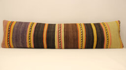 Bedding Pillow 12x47 in 30x120 Kilim Pillow Cover, Home Decor Decorative Throwpillows Couch Designer Boho Case, 4Oyf-144 - thumbnail 1