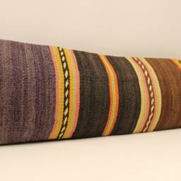 Bedding Pillow 12x47 in 30x120 Kilim Pillow Cover, Home Decor Decorative Throwpillows Couch Designer Boho Case, 4Oyf-144 - thumbnail 2