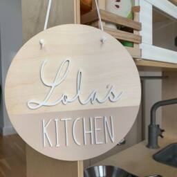 Personalised Kitchen Plaques, Wall Art, Wooden Name Sign, Nursery Decor, Photo Prop - thumbnail 2