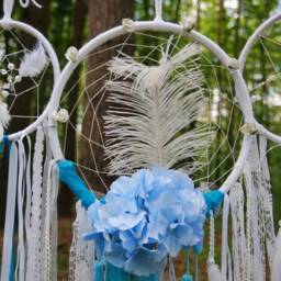 Wedding Dream Catchers Set, Boho Wedding Decorations, Dream Catcher Wall Hanging, Bohemian Room Decor, Wall Hanging - thumbnail 2