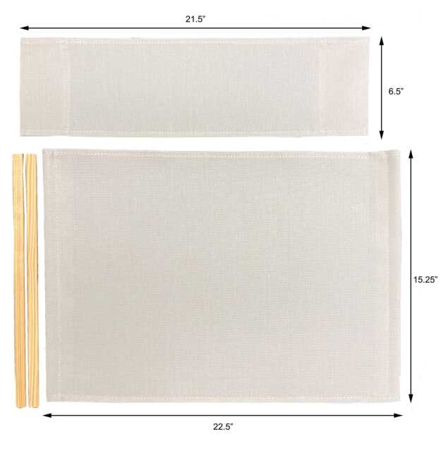 Phifertex Plus?? Mesh Replacement Cover Set For Directors Chair - Flat Stick, Vinyl Fabric - image 1