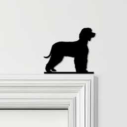 Door Topper Irish Water Spaniel Dog Various Colours Top Of Decorative Sign - Novelty Wall Decor, Frame Art, Art - thumbnail 1
