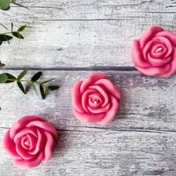 Rose Shaped Candles Gift Set, Pink Candle Birthday Ideas, Ideas For Her, Decorative Candles, Thank You Her - thumbnail 3