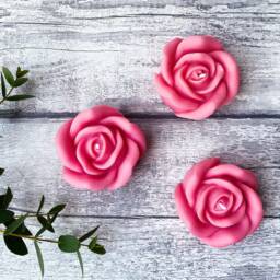 Rose Shaped Candles Gift Set, Pink Candle Birthday Ideas, Ideas For Her, Decorative Candles, Thank You Her - thumbnail 2