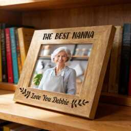 Personalised The Best Nanna Photo Frame 5x7 - Engraved Wood Picture Gift For Nan Grandma Mother's Day Birthday Present - thumbnail 2