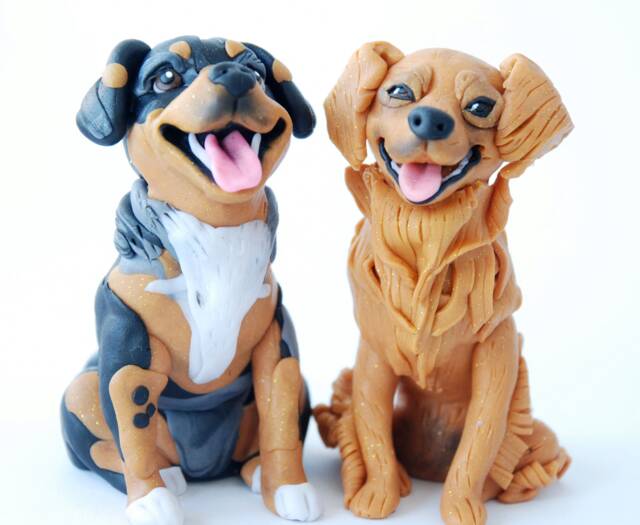 Custom Dog Figurine Any Breed Dog Cake Topper Or Ornament - Your Choice - image 1