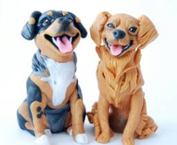Custom Dog Figurine Any Breed Dog Cake Topper Or Ornament - Your Choice - thumbnail 1