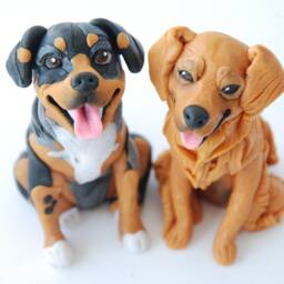 Custom Dog Figurine Any Breed Dog Cake Topper Or Ornament - Your Choice - thumbnail 3
