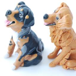 Custom Dog Figurine Any Breed Dog Cake Topper Or Ornament - Your Choice - thumbnail 4