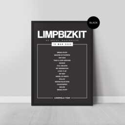Custom Setlist Poster Print - Any Concert Or Tour Personalised Music Print, Live Gig, Band & Artist Wall Art, Set List Gift - thumbnail 3