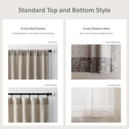 Custom Drapes, Curtains, Valance Order For Extra Long Drapery Panels Or Fabric Provided By Customer Crafting Fee - thumbnail 3