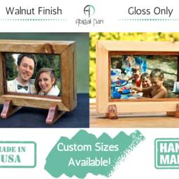 Handmade Red Oak Double Sided Picture Frame - Portrait Or Landscape Display, Convertible - thumbnail 2