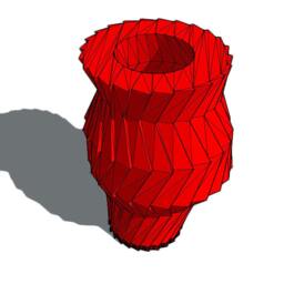 3D Printed Vase, Plastic Vase, Minimalistic Vase, Industrial Vase, Futuristic Vase, Modern Vase - thumbnail 2