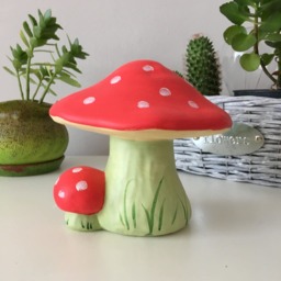 Ceramic Mushrooms, Painted Garden Decor, Outdoor Decorations, Gift Ideas, Handmade Sculptures, Statue - thumbnail 3