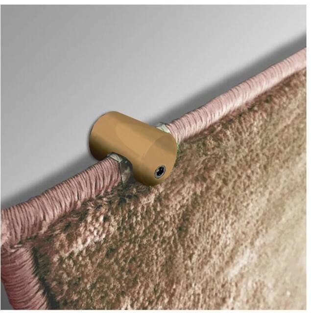 Matte Metal Tapestry Hanger Clip - Rug & Quilt Wall Display - image 1