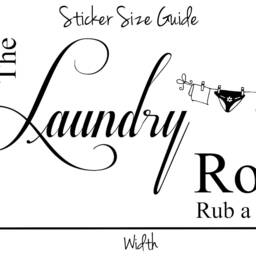 The Laundry Room - Matt Vinyl Wall Art Sticker Decal Mural. Home, Decor. Utility Room, Kitchen. Rub A Dub - thumbnail 3