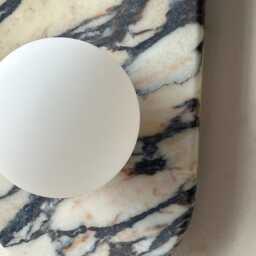 Calacatta Viola Marble Wall Sconce - Chic Decor For Any Space Art Mid Century Modern Lighting - thumbnail 3