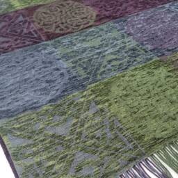 Calzeat Made in Scotland Jacquard Woven Celtic Knot Nightshade Throw - thumbnail 2