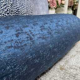 "Navy Blue Bolster Cushion 16""x6" - thumbnail 2