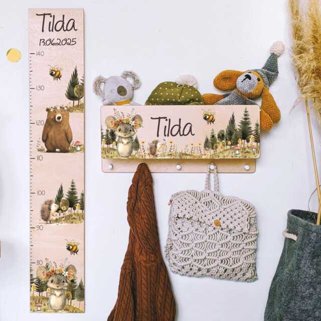 Children's Height Chart, Wooden Charts, Individual Gifts, Personalized Charts - image 1