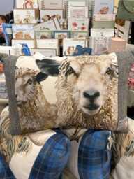 Hand Crafted Harris Tweed Sheep Cushion - thumbnail 1