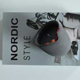 Lava Concrete Candle Nordic Charcoal Copper Decor - thumbnail 3