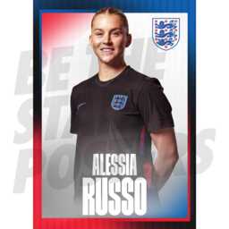 Lionesses Russo 25/26 Away Headshot Poster - Officially Licensed Product A4/A3 Framed Options - thumbnail 1