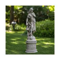 Large Classic Maiden With Jug Statue, Stone Effect Outdoor Sculpture, Patio Ornament - thumbnail 1