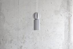 Handmade Concrete Pendant Light Modern Plaster Sphere
