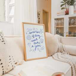Screw Them If They Can't Take A Joke, Donna Quote Wall Print - Greek Greece Poster Euro Summer Art Mamma Mia Lover - thumbnail 3