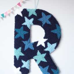 Navy & Blue Star Letter Decorative Wall Hanging - thumbnail 4