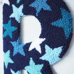 Navy & Blue Star Letter Decorative Wall Hanging - thumbnail 2