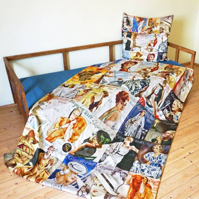 Art Deco Pillow Case & Duvet Cover From Organic Cotton - image 1