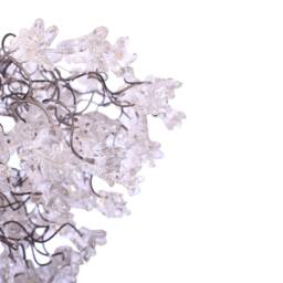 Modern Flower Chandelier Transparent Resin Floral Light Fixture - thumbnail 4