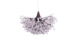 Modern Flower Chandelier Transparent Resin Floral Light Fixture