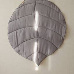 "Linen Leaf Mat For Children ""Grayness, " - thumbnail 2