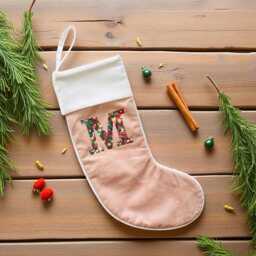 Liberty Of London Christmas Children's Personalised Stocking in Pink - thumbnail 1