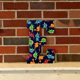 Custom Fabric Covered Letter, 13 Inch, Personalized Wood Letter For Wall Decor, Kids Decor Room, Baby Name Nursery - thumbnail 2