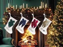 Personalised Christmas Pet Stockings, Gifts, Cat/Dog Stocking - Decorations, Custom Family Bow Stockings - thumbnail 1