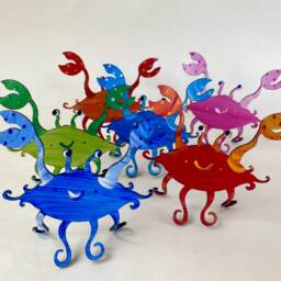 Ornament - Crab Hand Painted Steel - thumbnail 4
