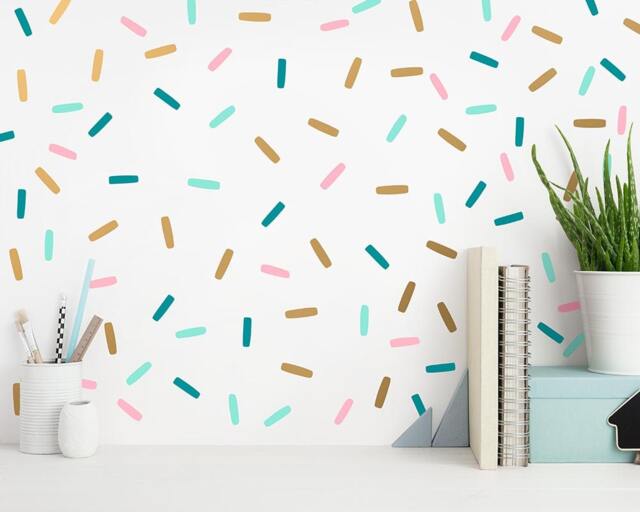Confetti Wall Decals - Sprinkles Decal Set, Peel & Stick Stickers, Nursery Decals, Modern - image 1