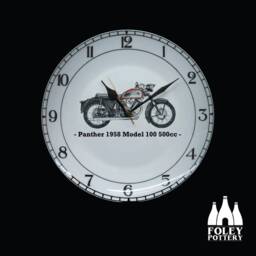 cmc Panther 1958 Model 100 500Cc Single - Classic Motorbike Illustrated Fine Bone China 10 - thumbnail 2