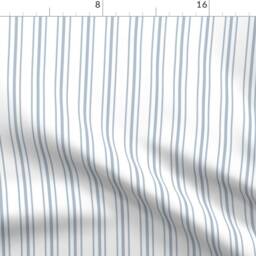 French Ticking Curtain Panel - Shabby Chic Stripe Classic Nautical Simple Nursery Custom Sierra Blue Stripes By Shopcabin - thumbnail 4