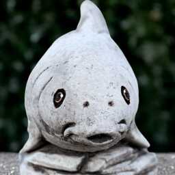 Concrete Fish Sculpture Stone Statue Outdoor Pond Decoration Cement Ornament Handmade Garden & Home Figurine Lover Gift - thumbnail 4