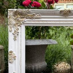 Fine Ornate Rococo Gilt & Antique White Picture Frame - thumbnail 2