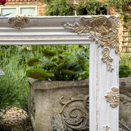 Fine Ornate Rococo Gilt & Antique White Picture Frame - thumbnail 3