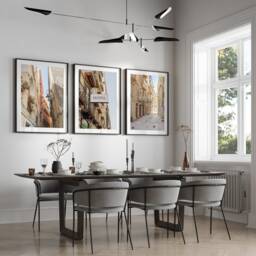 Italy Set Of 3, City Art , Wall Print, Modern Minimalist Poster, Photography, Home Decor Malta, Street Scenery, Malta - thumbnail 2