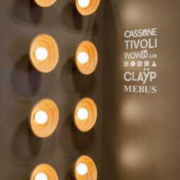 Round Wall Sconce - Size 30 cm - Clay Light, Ceramic Led Ideal For Bedroom, Living Room, Bathroom - thumbnail 2