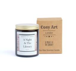 Night At The Library Soy Candle Sandalwood, Musk & Cedarwood - 180Ml - thumbnail 1