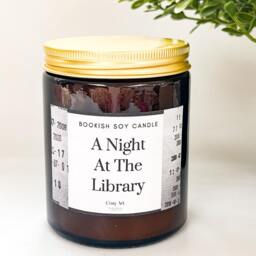 Night At The Library Soy Candle Sandalwood, Musk & Cedarwood - 180Ml - thumbnail 3